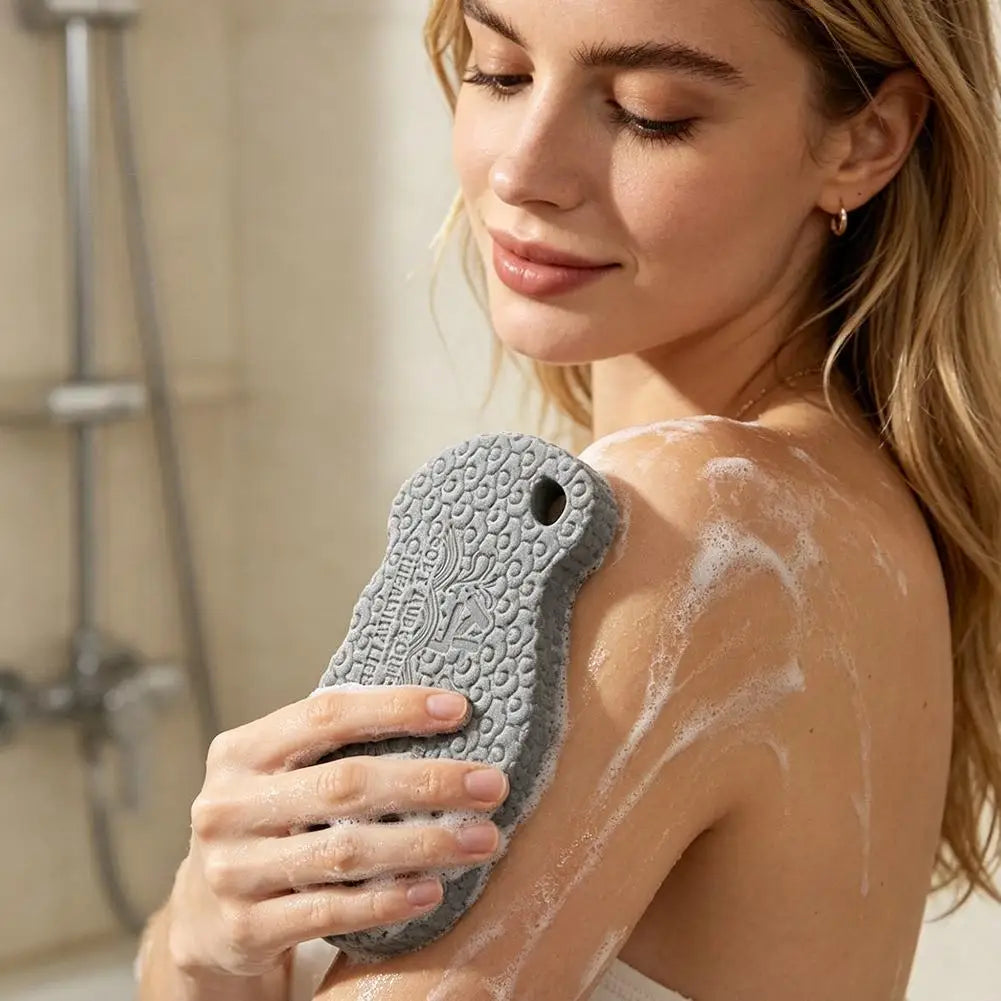 Exfoliating Bath Sponge — Gentle Daily Scrubber
