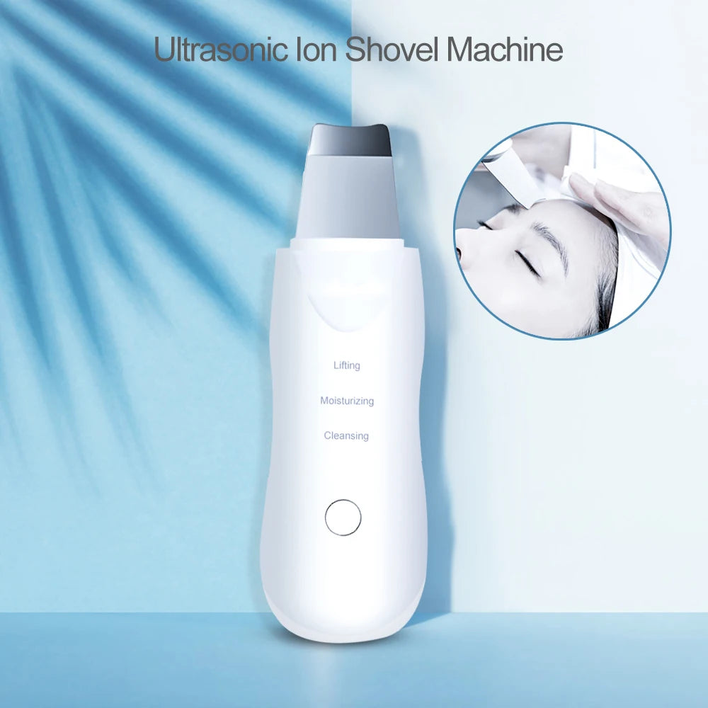 Ultrasonic Facial Skin Scrubber — Blackhead & Pore Cleaner