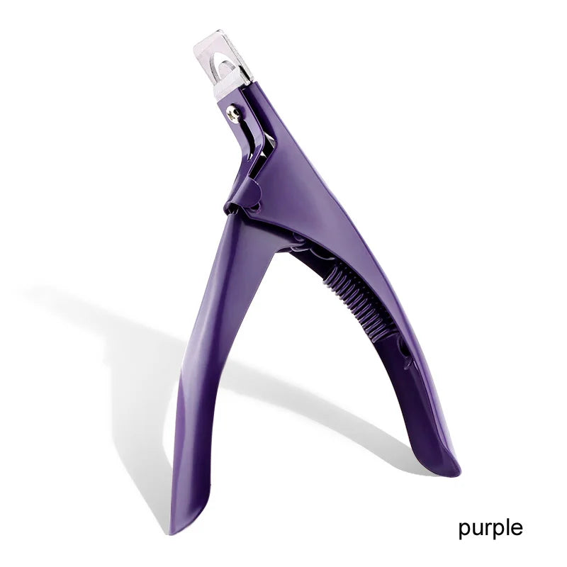 Stainless Steel Acrylic Nail Tip Cutter — U-Shape Edge Trimmer
