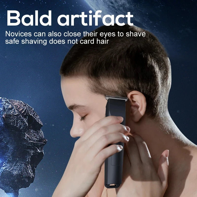 USB Rechargeable Hair & Beard Trimmer — Adjustable Cutter Head