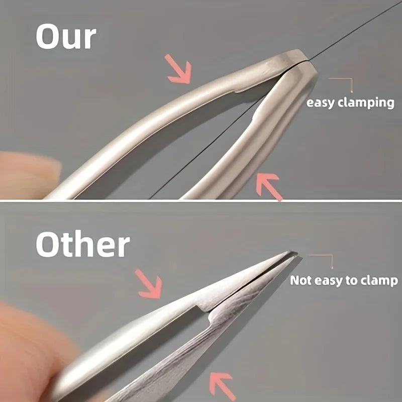 Round-Head Precision Tweezers for Eyebrows & Facial Hair