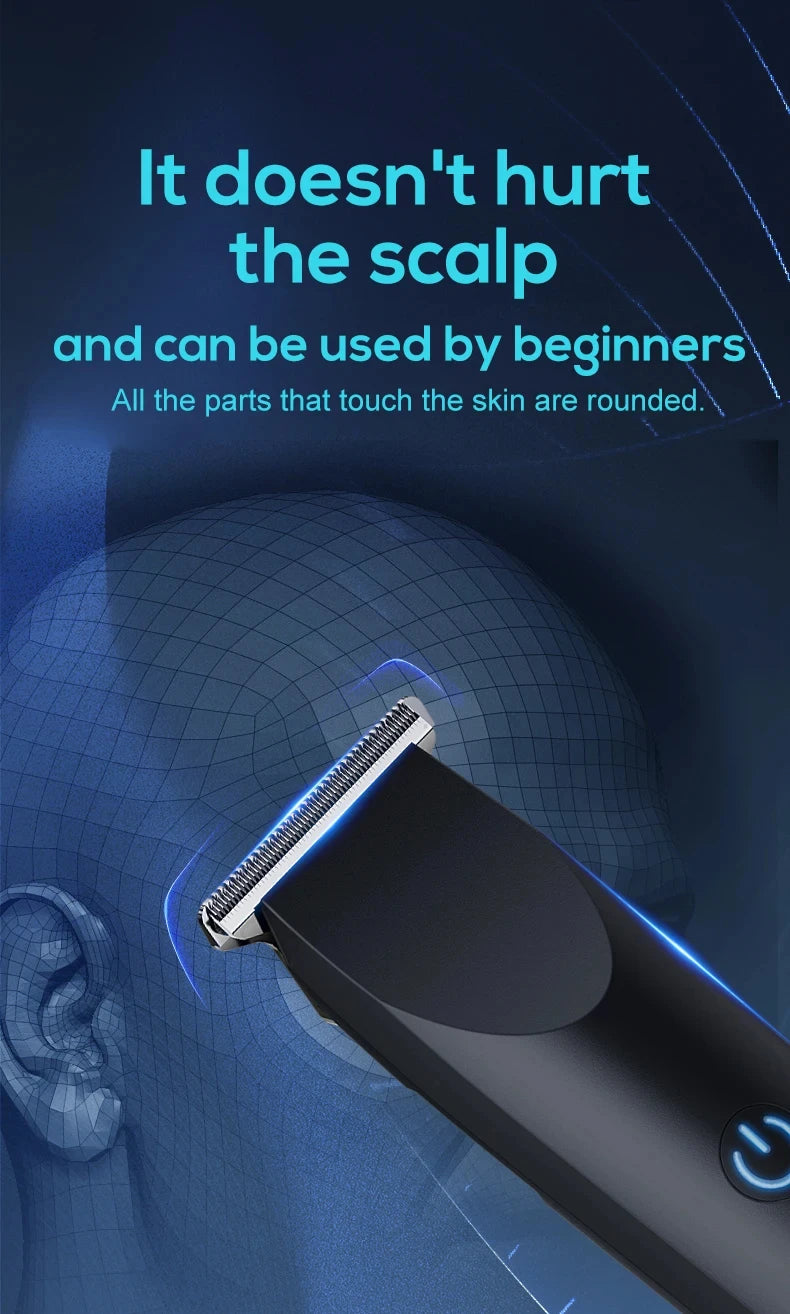 USB Rechargeable Hair & Beard Trimmer — Adjustable Cutter Head