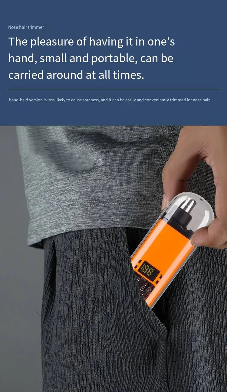 Rechargeable Nose & Ear Hair Trimmer, USB-C