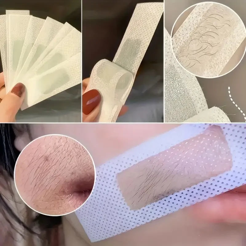Cold Wax Hair Removal Strips — Face, Body & Legs