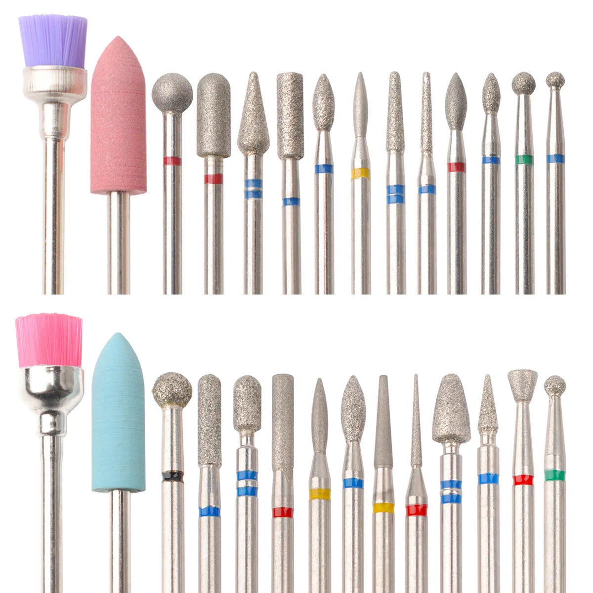 14-Piece Nail Drill Bit Set — Gel Removal & Polishing