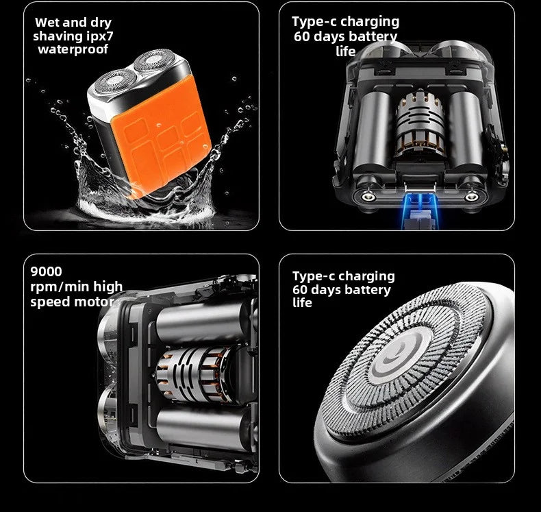 Mini Portable Electric Shaver for Men — Rechargeable