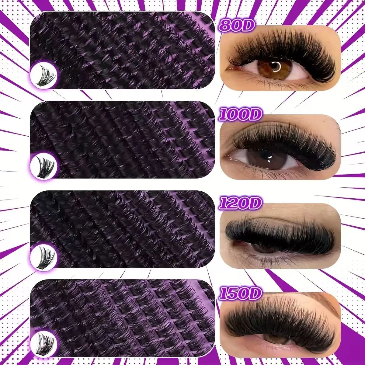 DIY Lash Cluster Extension Kit — 9-16mm with Bond & Seal
