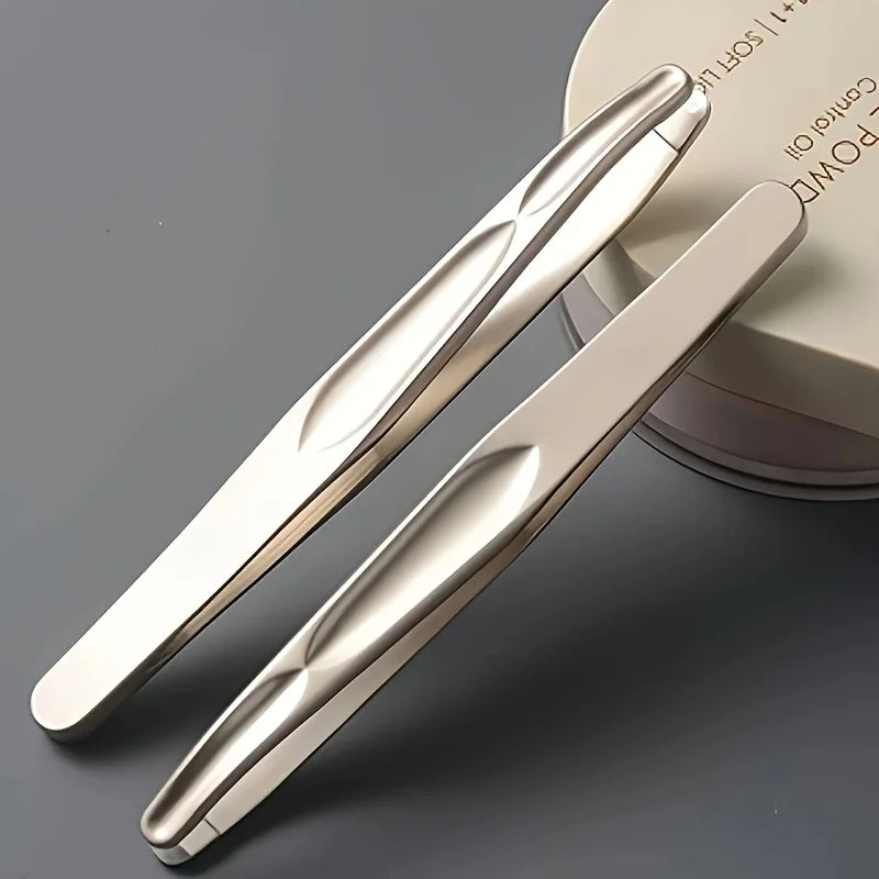 Round-Head Precision Tweezers for Eyebrows & Facial Hair