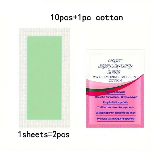 Cold Wax Hair Removal Strips — Face, Body & Legs