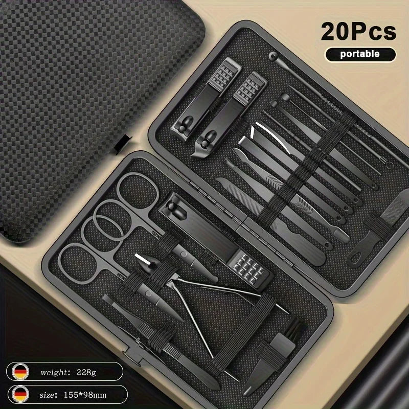 Stainless Steel Manicure & Pedicure Grooming Set