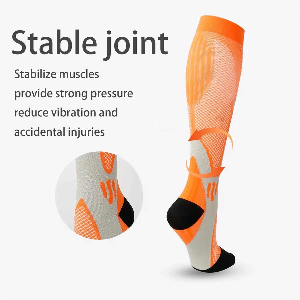 Compression Socks for Circulation Support (1 Pair)