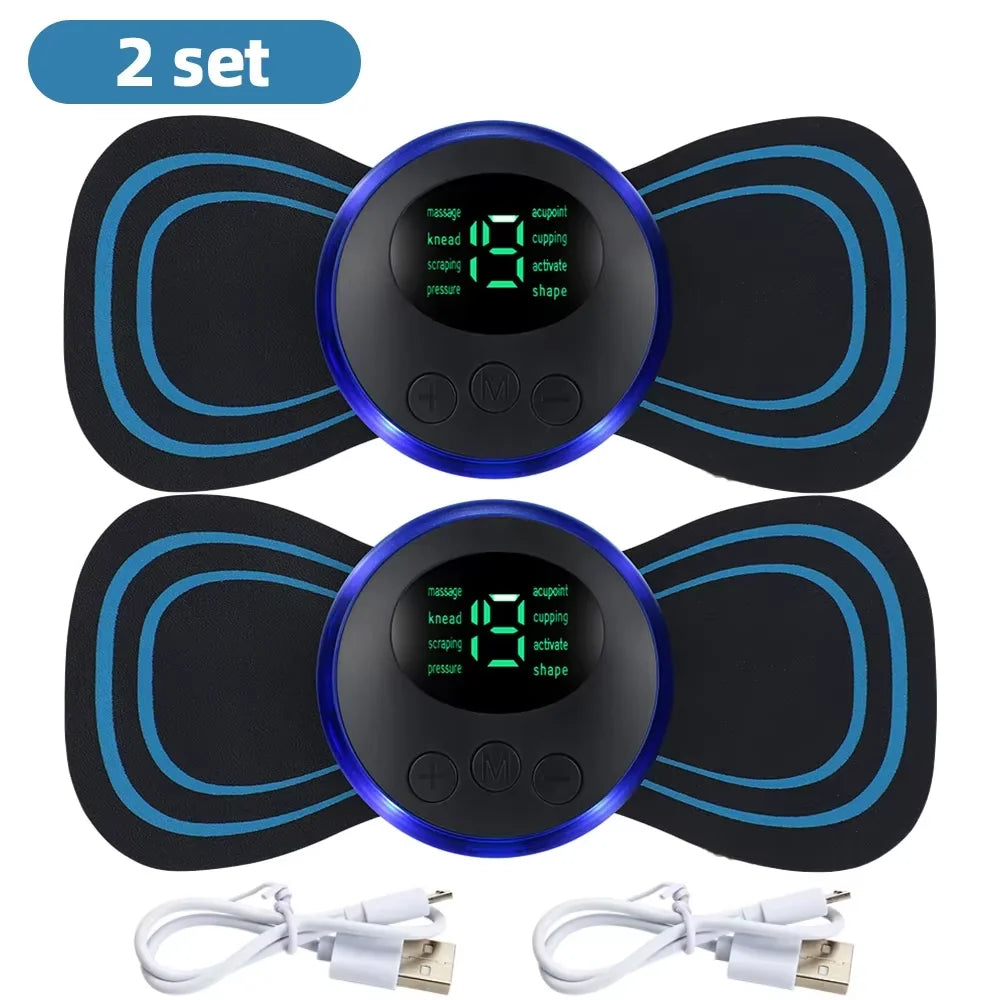 EMS Muscle Massager — 8 Modes, 19 Intensity Levels, Cordless