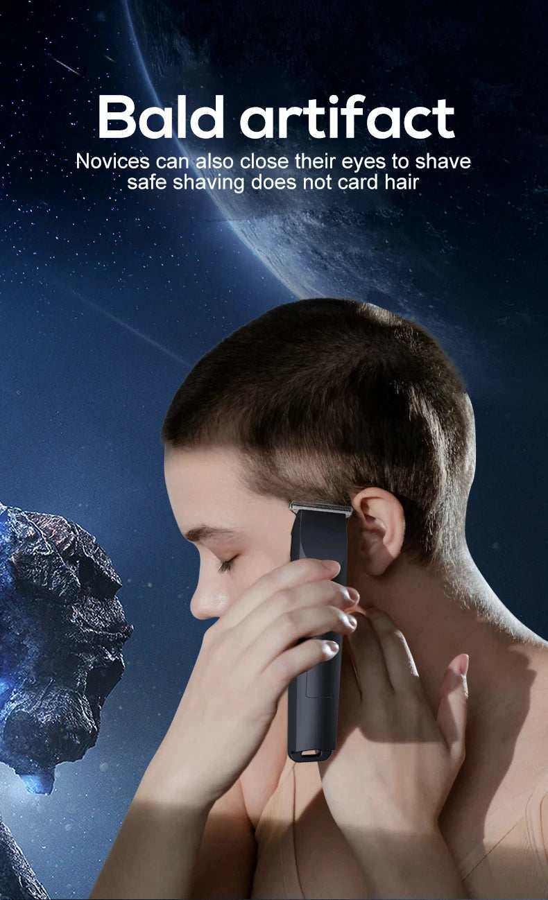 USB Rechargeable Hair & Beard Trimmer — Adjustable Cutter Head