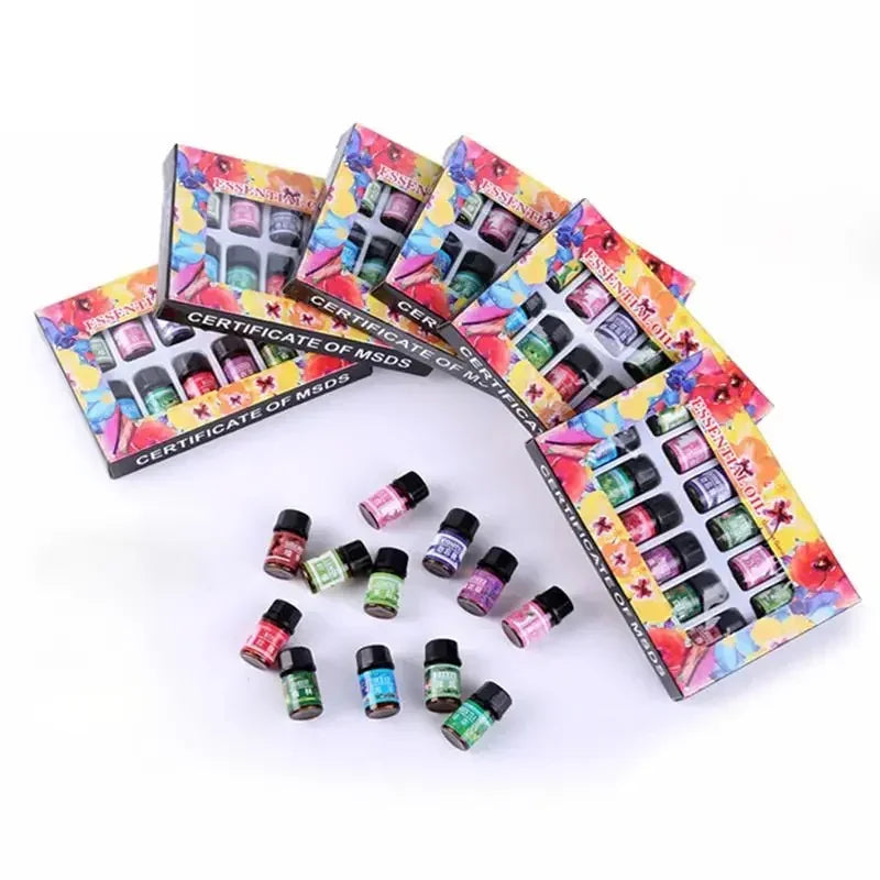 Aromatherapy Essential Oil Set (12 x 3ml)