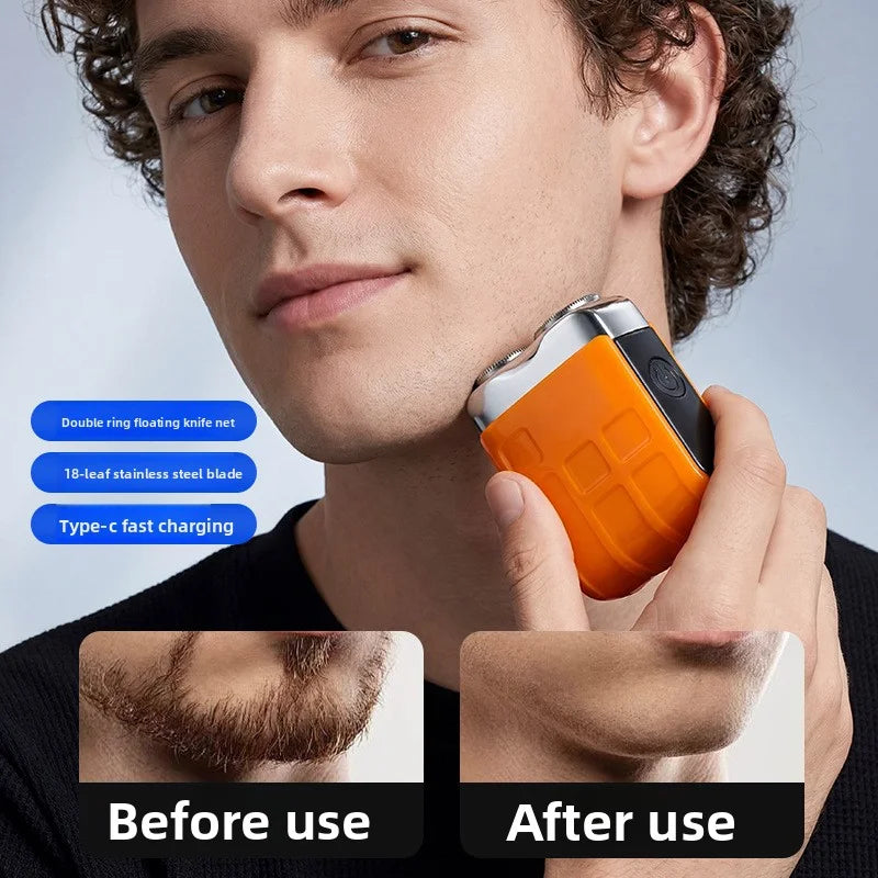 Mini Portable Electric Shaver for Men — Rechargeable