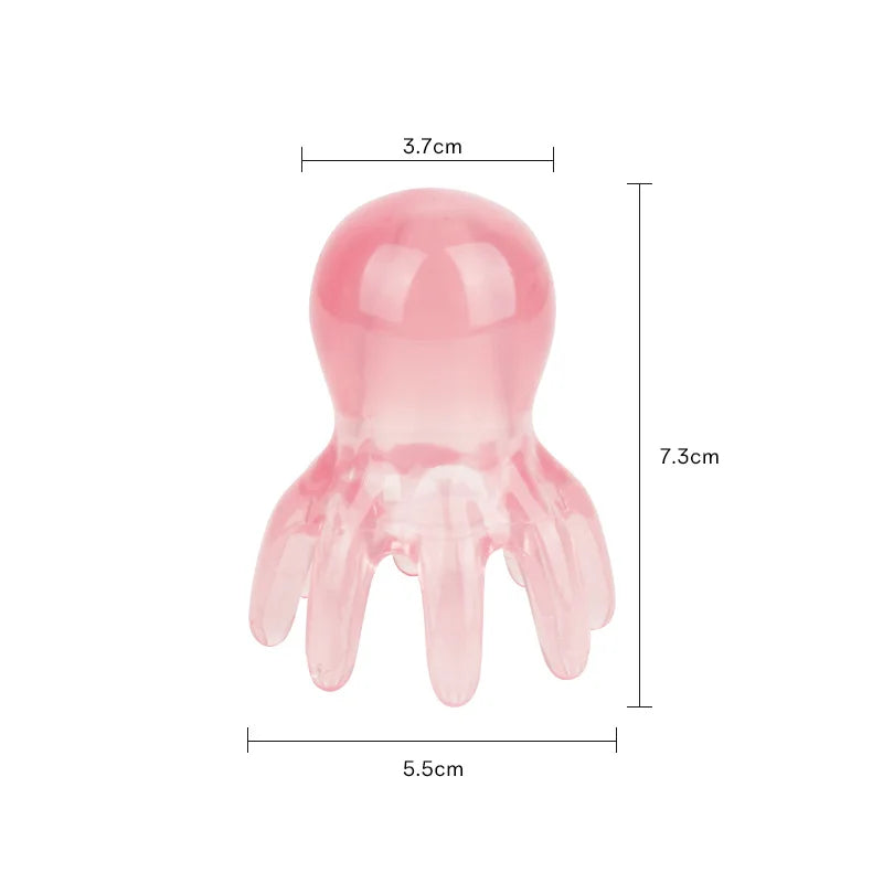 Octopus Scalp Massager Comb — 8-Node Acupressure Tool