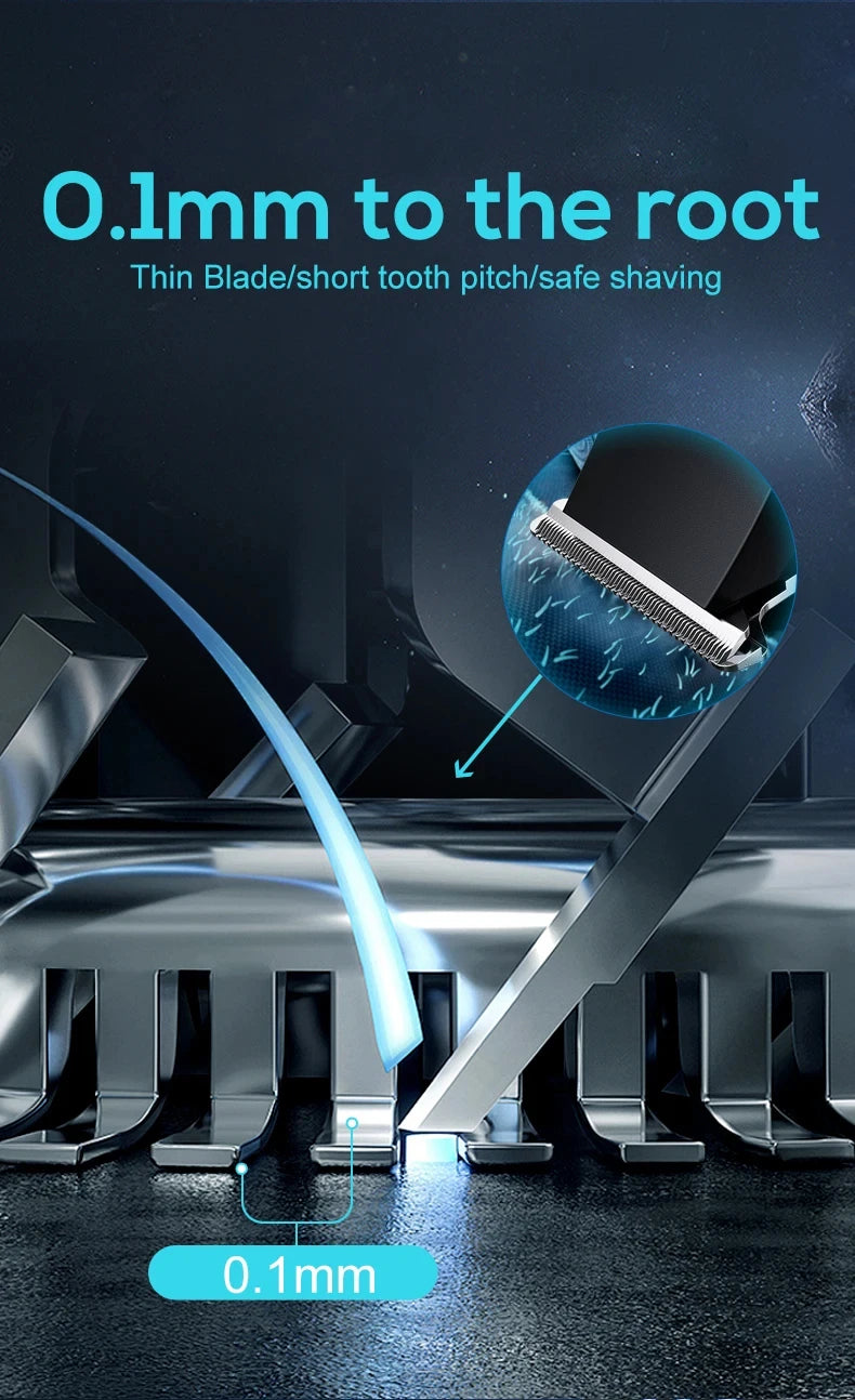 USB Rechargeable Hair & Beard Trimmer — Adjustable Cutter Head