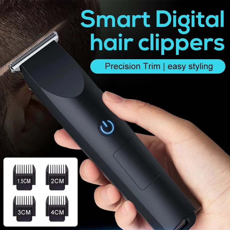 USB Rechargeable Hair & Beard Trimmer — Adjustable Cutter Head