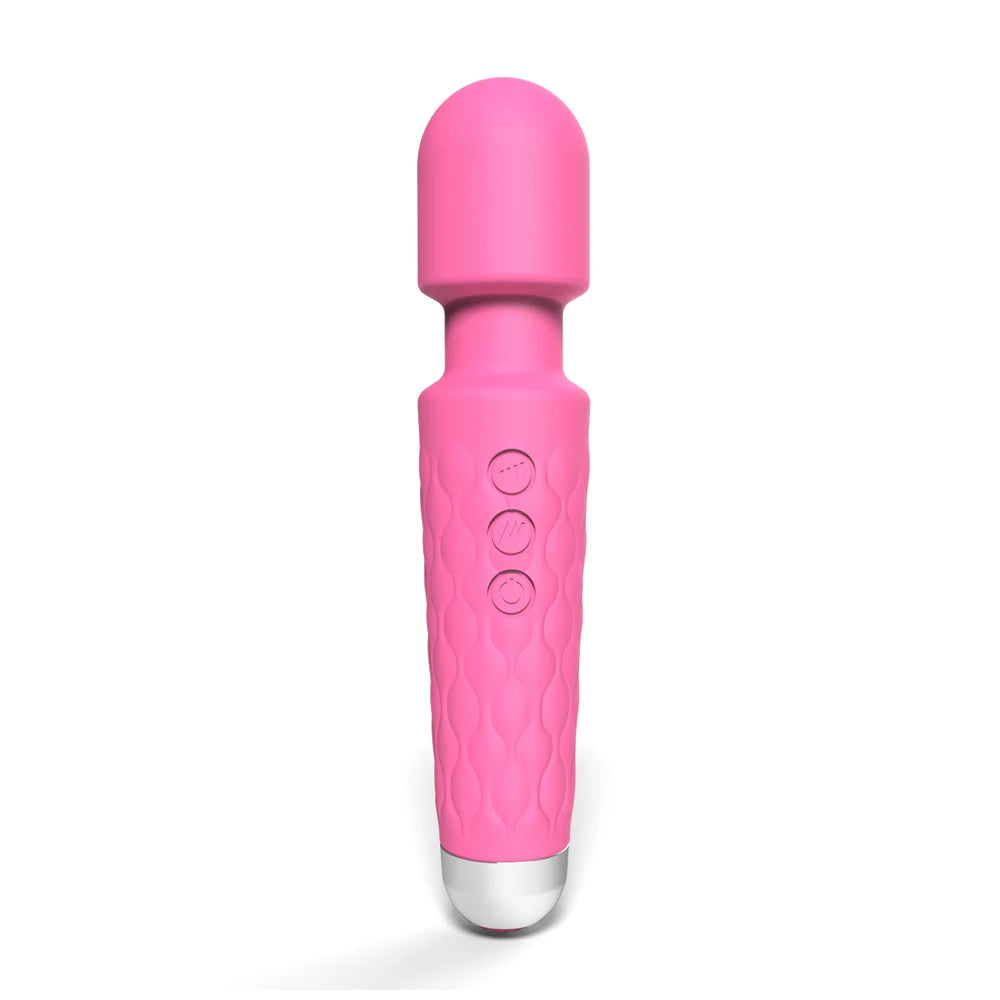 Rechargeable Wand Massager — Waterproof, 20 Modes