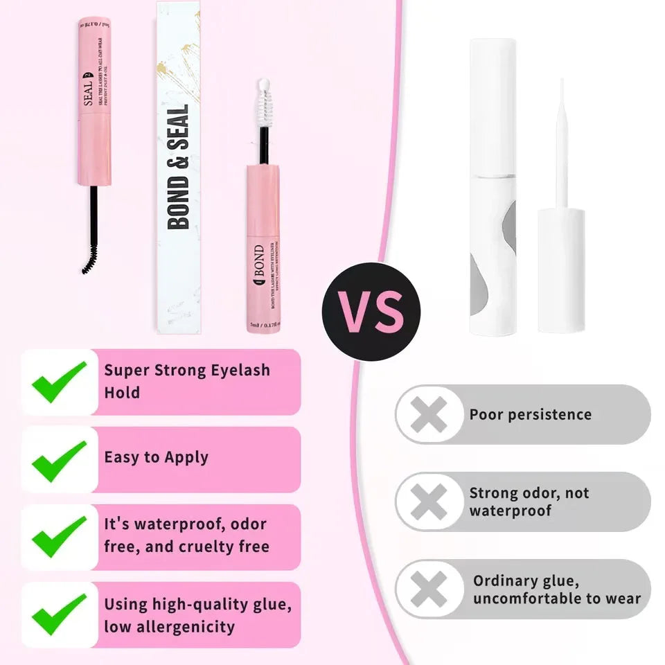 Lash Extension Glue & Remover Kit with Tweezers