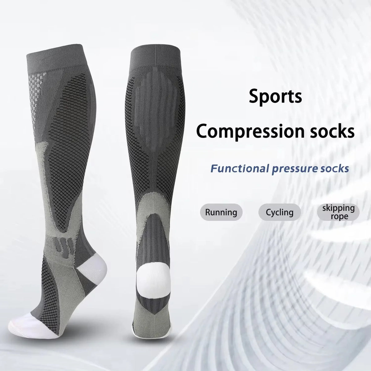 Compression Socks for Circulation Support (1 Pair)