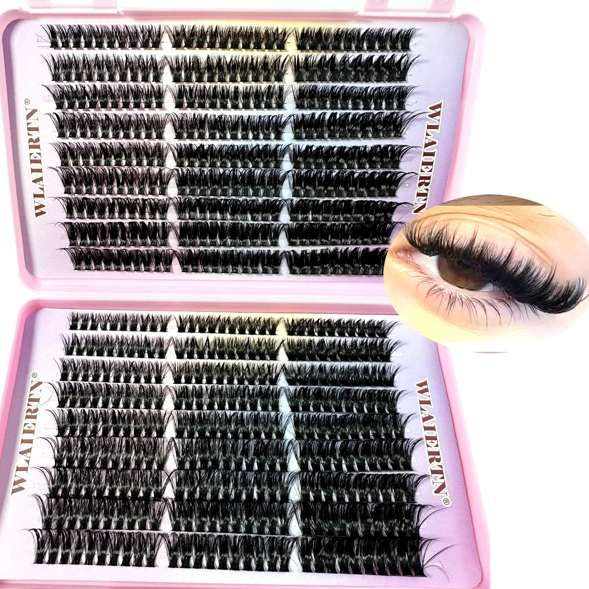 Faux Mink Individual Lash Clusters, Mixed Lengths
