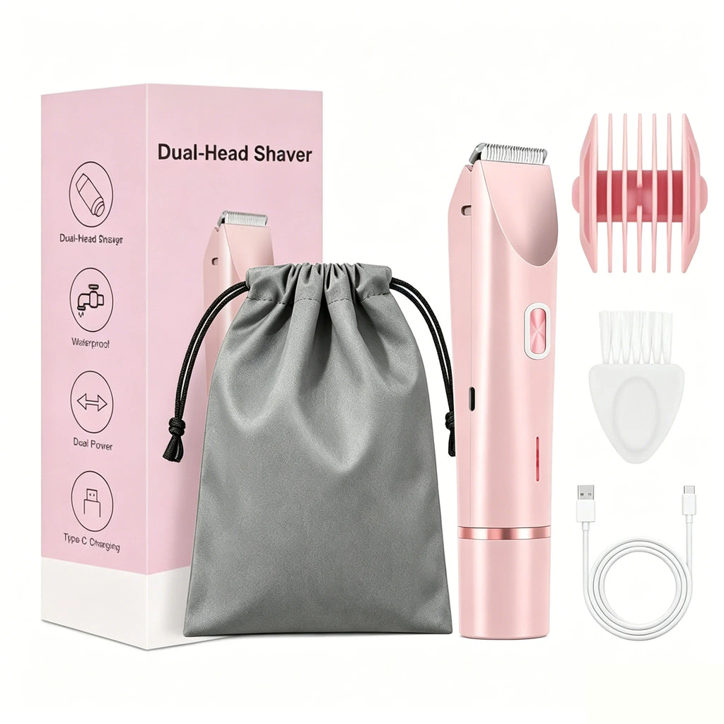 Women's Electric Shaver — Dual-Head Body & Bikini Trimmer