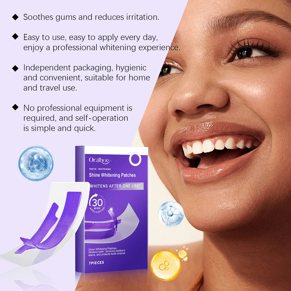 Purple Teeth Whitening Strips (7-Pack)