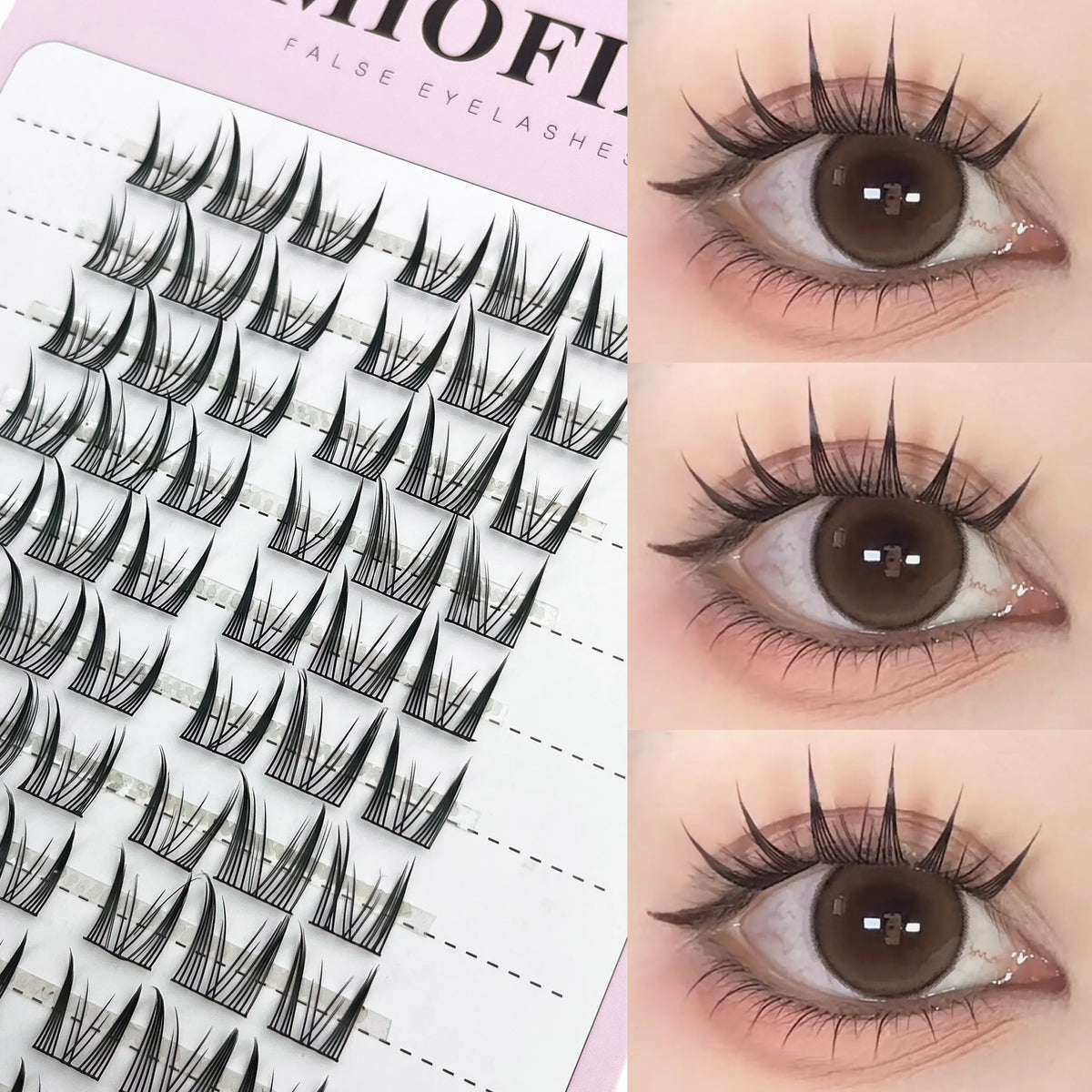 Mink Individual Lash Clusters, 120-Bundle Box