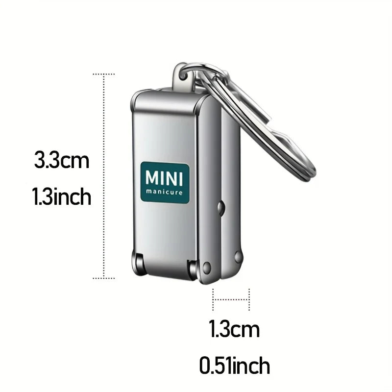 Collapsible Travel Nail Clippers — Stainless Steel