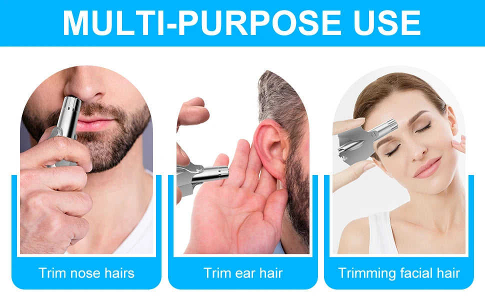 Manual Ear & Nose Hair Trimmer — Washable