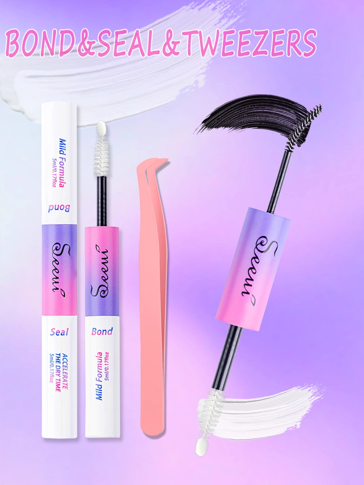 Strong-Hold Eyelash Glue & Sealer for Lash Clusters