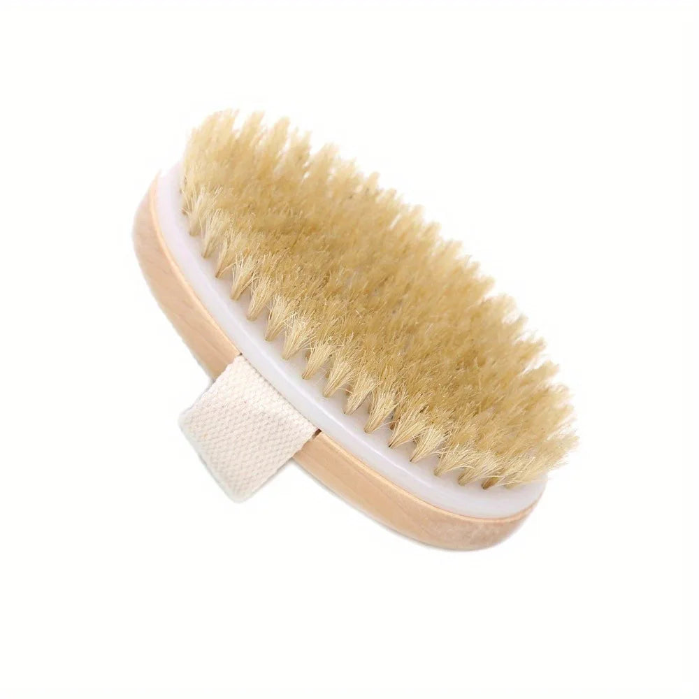 Natural Bristle Body Brush — Wet & Dry Skin Brush