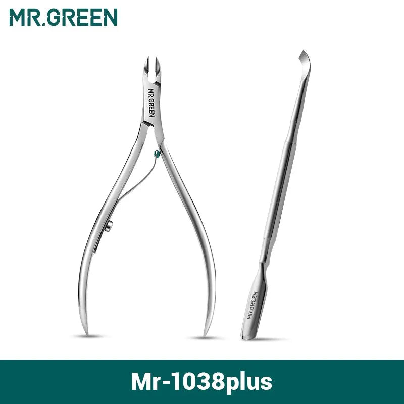 Stainless Steel Cuticle Nipper with Pusher Tool