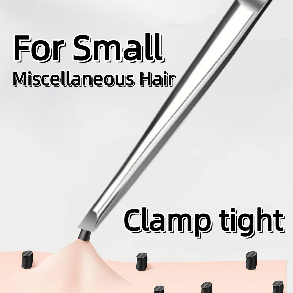 Slant-Tip Stainless Steel Tweezers — Eyebrow Tool