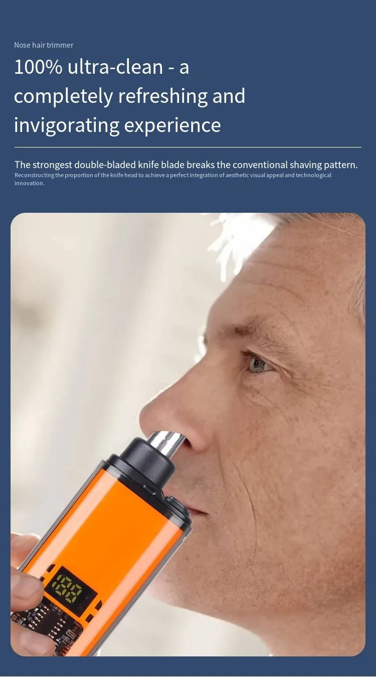 Rechargeable Nose & Ear Hair Trimmer, USB-C