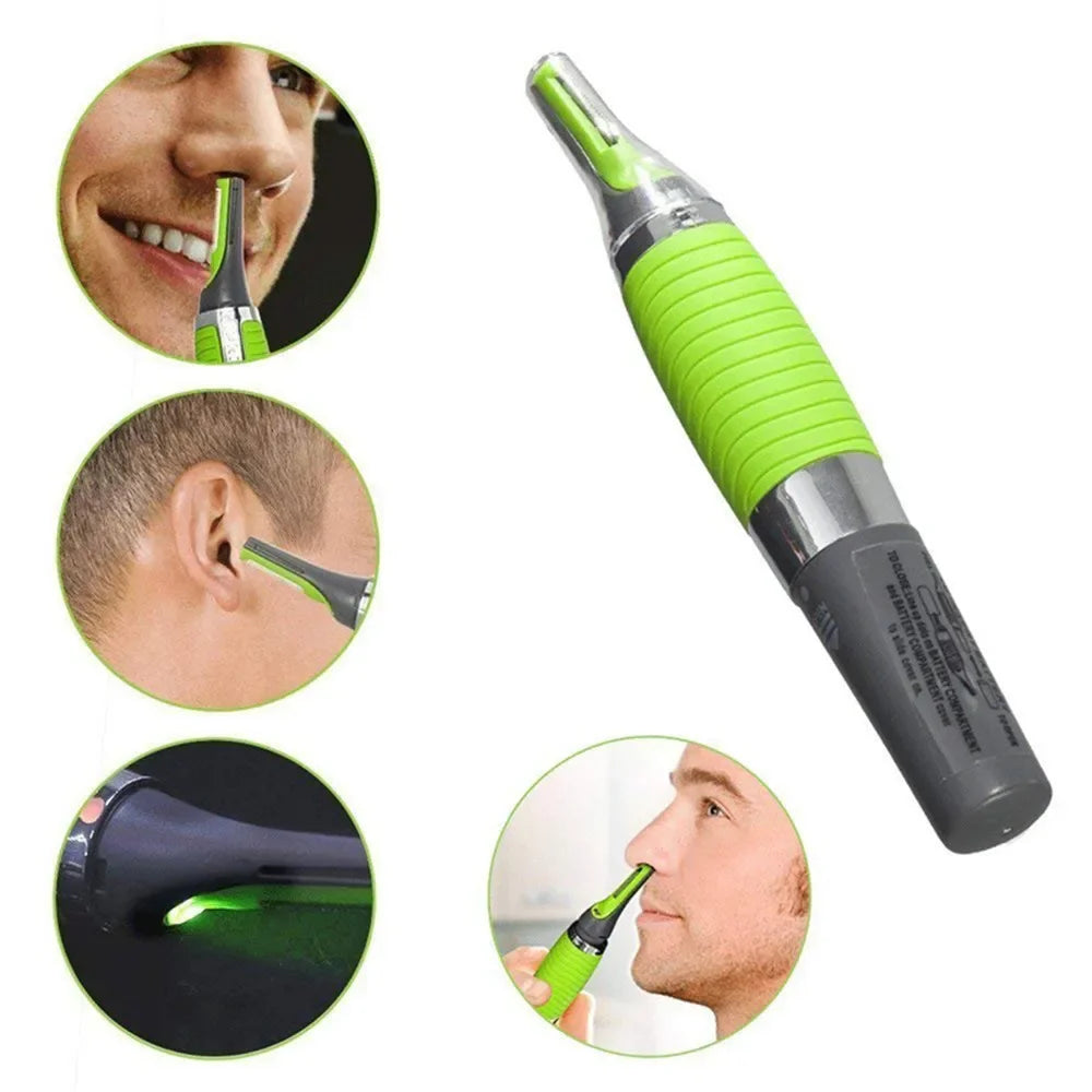 2-in-1 Nose & Facial Hair Trimmer — Rechargeable & Waterproof