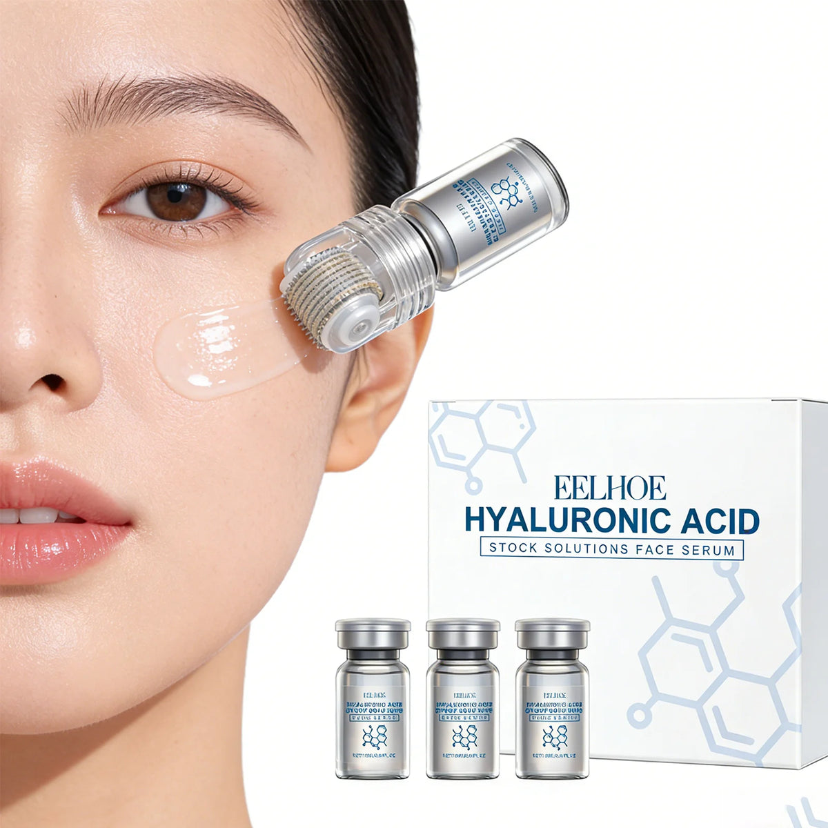 Niacinamide Microneedle Facial Roller & Serum Kit