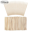 Wooden Wax Applicator Sticks — 100 Pack