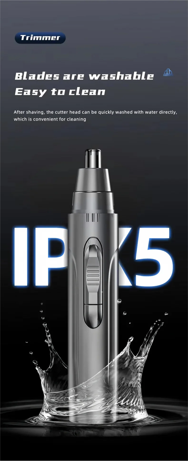 Painless Electric Nose & Ear Hair Trimmer
