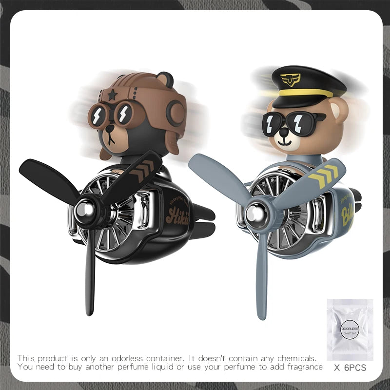 Car Air Freshener Vent Clip — Cute Character Design