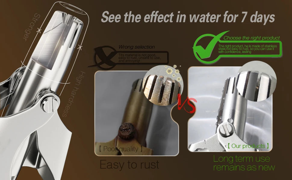 Manual Ear & Nose Hair Trimmer — Washable