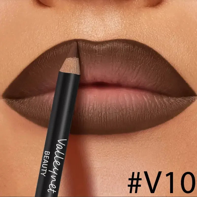 4-Piece Lip Kit — 3 Lip Liners + 1 Lip Gloss, Matte Finish