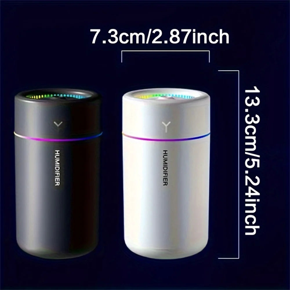 Ultrasonic Car Humidifier with Color LED Light