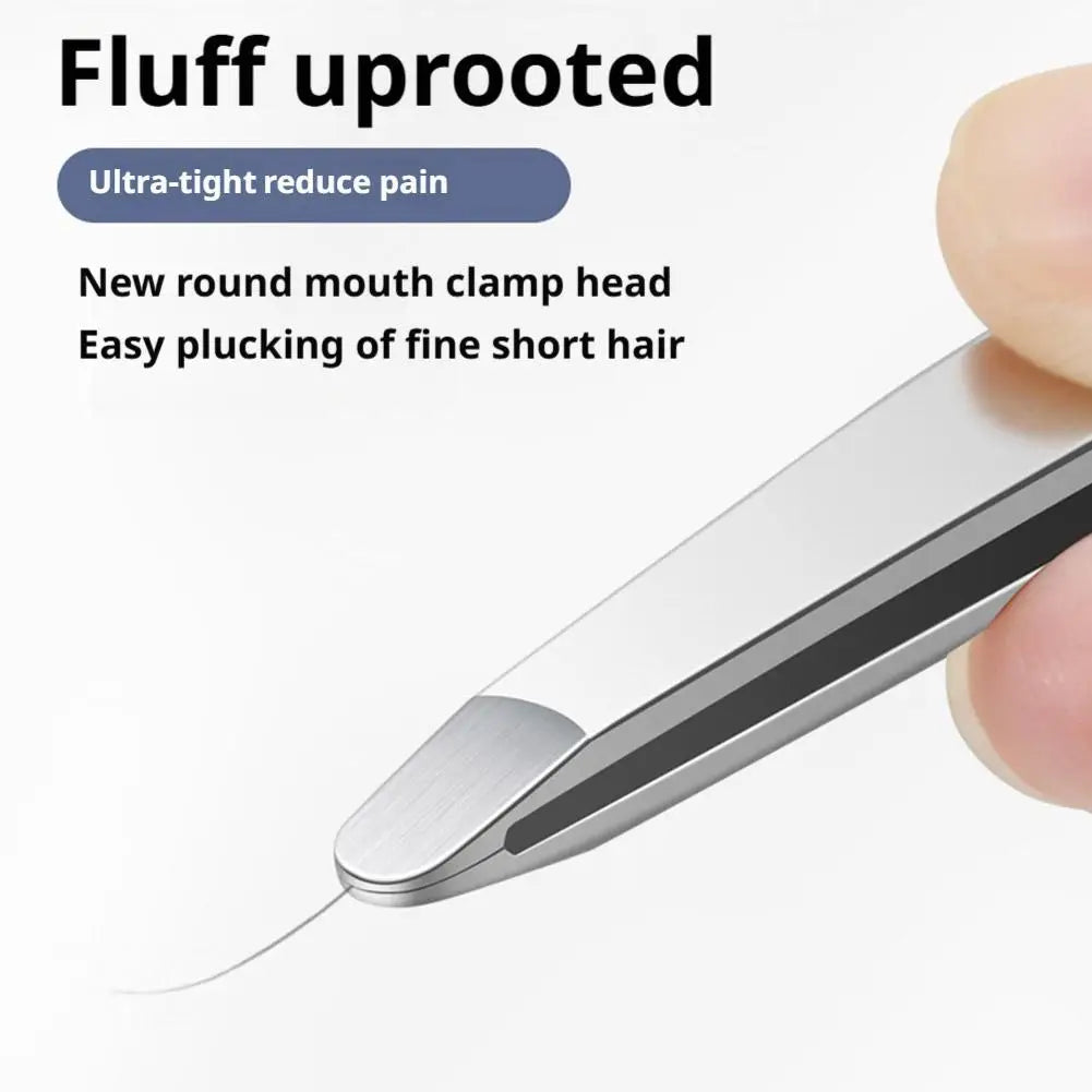 Stainless Steel Precision Tweezers for Brows & Facial Hair