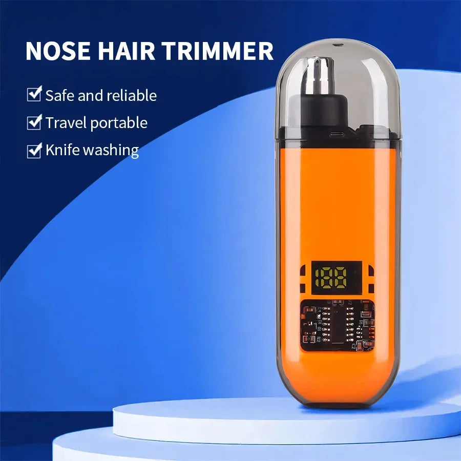 2-in-1 Ear & Nose Hair Trimmer — Portable, Painless Grooming