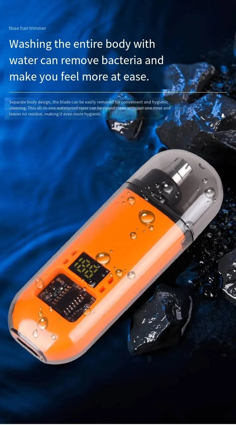 Rechargeable Nose & Ear Hair Trimmer, USB-C
