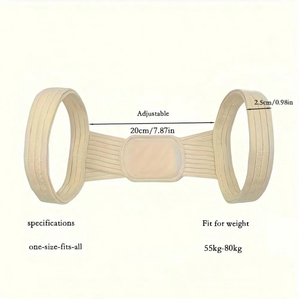 Adjustable Posture Corrector Belt — Upper Back & Neck Support