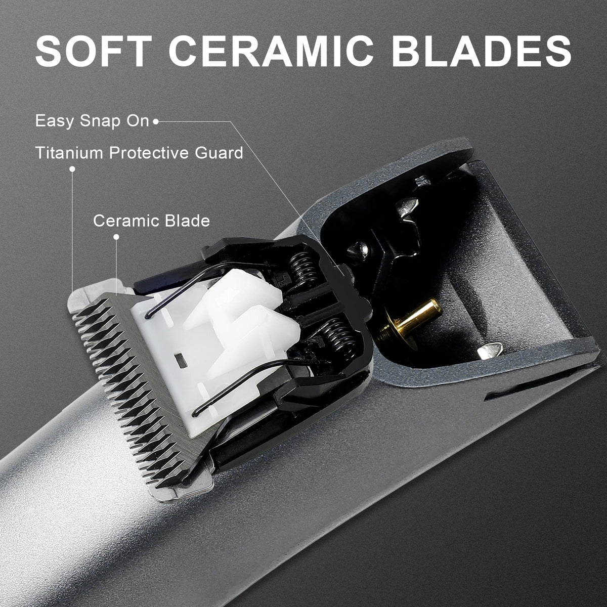 Waterproof Groin & Body Trimmer for Men — Ceramic Blade