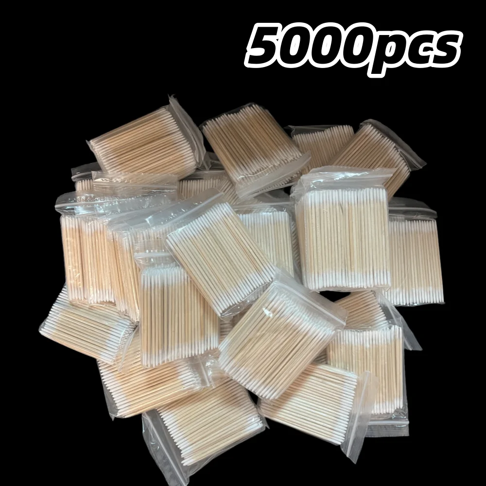 Wooden-Tip Cotton Swabs for Nail Polish & Detail Cleanup